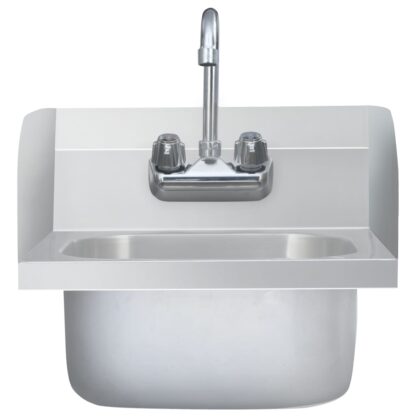 Gastro-Handwaschbecken mit Wasserhahn Edelstahl - Image 3