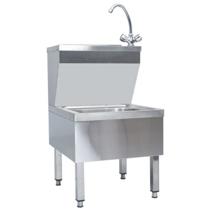 Gastro-Handwaschbecken mit Wasserhahn Freistehend Edelstahl - Image 2