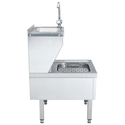 Gastro-Handwaschbecken mit Wasserhahn Freistehend Edelstahl - Image 4