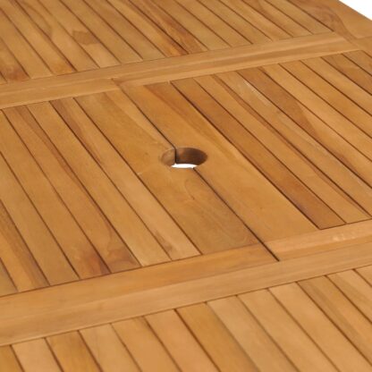 Ausziehbarer Gartentisch (110-160)×80×75 cm Massivholz Teak - Image 8