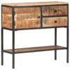 Sideboard 85x30x80 cm Raues Mangoholz