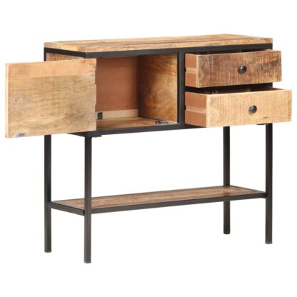 Sideboard 85x30x80 cm Raues Mangoholz - Image 2