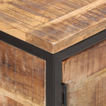 Sideboard 85x30x80 cm Raues Mangoholz - Image 4