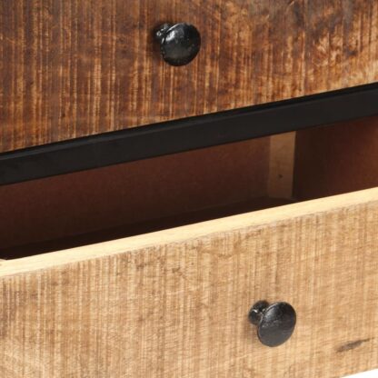 Sideboard 85x30x80 cm Raues Mangoholz - Image 7