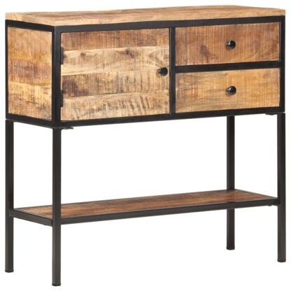 Sideboard 85x30x80 cm Raues Mangoholz - Image 10