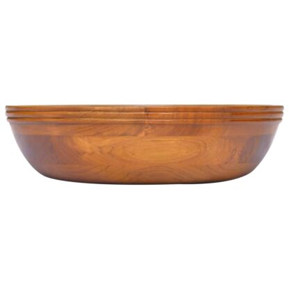 Waschbecken Massivholz Teak Φ40x10 cm - Image 2