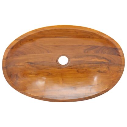 Waschbecken Massivholz Teak 60x40x10 cm - Image 5