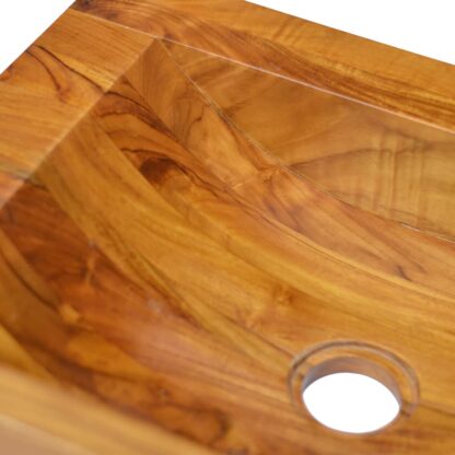 Waschbecken Massivholz Teak 50x35x10 cm - Image 5