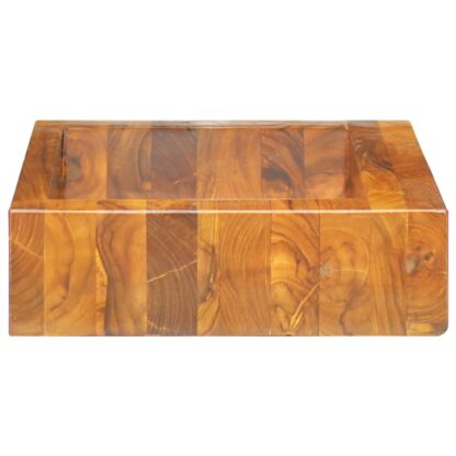 Waschbecken Massivholz Teak 50x35x10 cm - Image 6