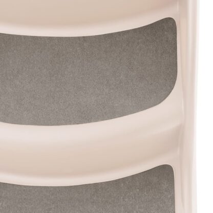 Hundetreppe mit 3 Stufen Klappbar Creme 50x38x38 cm Kunststoff - Image 8