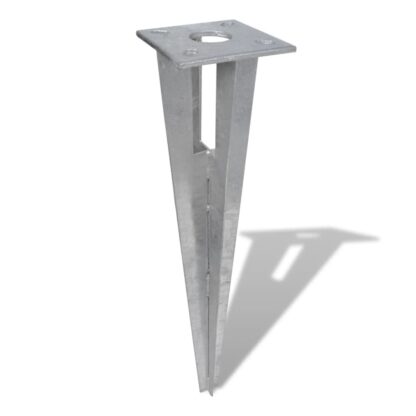 Bodenanker und Strebenplatte 2 Stk. Stahl - Image 3