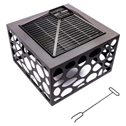RedFire Feuerstelle mit Grill Mikor Schwarz - Image 2