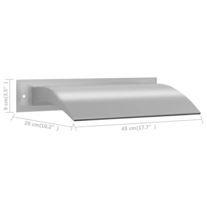 Pool-Wasserfall Silbern 45x26x13 cm Edelstahl - Image 8