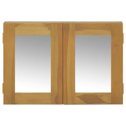 Spiegelschrank 60x10x40 cm Massivholz Teak - Image 2