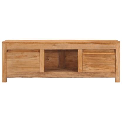 TV-Schrank 100×30×35 cm Massivholz Teak - Image 2