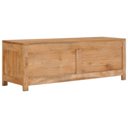 TV-Schrank 100×30×35 cm Massivholz Teak - Image 4