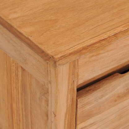 TV-Schrank 100×30×35 cm Massivholz Teak - Image 6