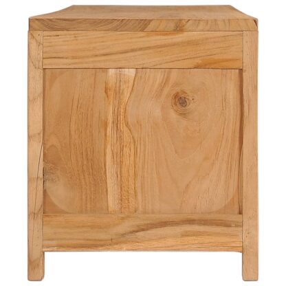 TV-Schrank 135x30x35 cm Massivholz Teak - Image 4