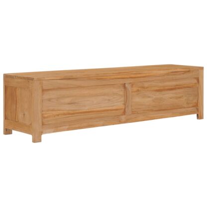 TV-Schrank 135x30x35 cm Massivholz Teak - Image 5