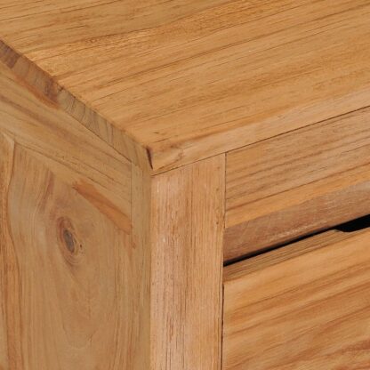 TV-Schrank 135x30x35 cm Massivholz Teak - Image 7