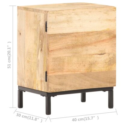 Nachttisch 40x30x51 cm Mango Massivholz - Image 7