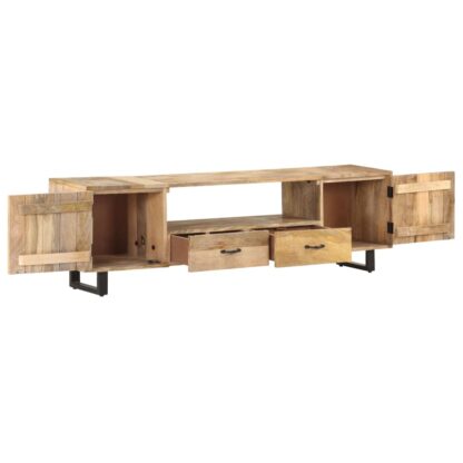 TV-Schrank 160x30x45 cm Massivholz Mango - Image 4