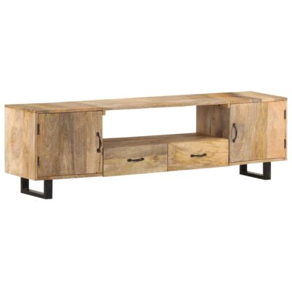 TV-Schrank 160x30x45 cm Massivholz Mango - Image 10