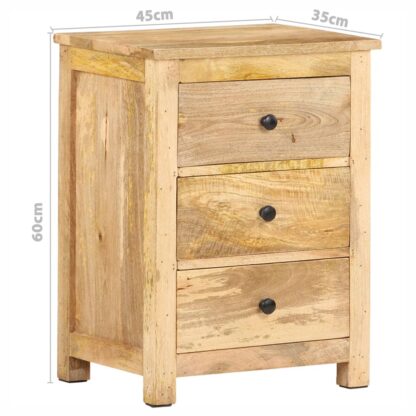Nachttisch 45x35x60 cm Massivholz Mango - Image 9