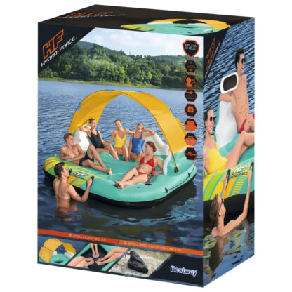 Bestway Aufblasbare Badeinsel für 5 Personen Sunny Lounge 291x265x83cm - Image 4