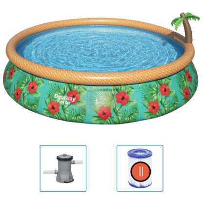 Bestway Fast Set Aufblasbares Pool-Set Paradise Palms 457x84 cm - Image 2