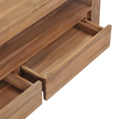 TV-Schrank 120 x 30 x 40 cm Massivholz Teak - Image 6