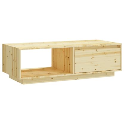 Couchtisch 110x50x33,5 cm Massivholz Tanne - Image 2