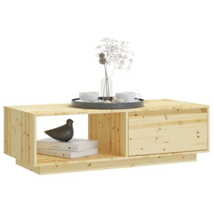 Couchtisch 110x50x33,5 cm Massivholz Tanne - Image 4