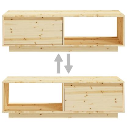 Couchtisch 110x50x33,5 cm Massivholz Tanne - Image 9
