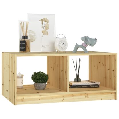 Couchtisch 75x50x33,5 cm Massivholz Tanne - Image 4