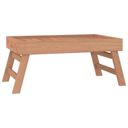 Klapptablett 55x35x25 cm Massivholz Teak - Image 2