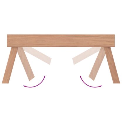 Klapptablett 55x35x25 cm Massivholz Teak - Image 6