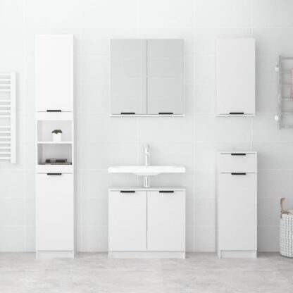 Badschrank Weiß 64,5x33,5x59 cm Holzwerkstoff - Image 3