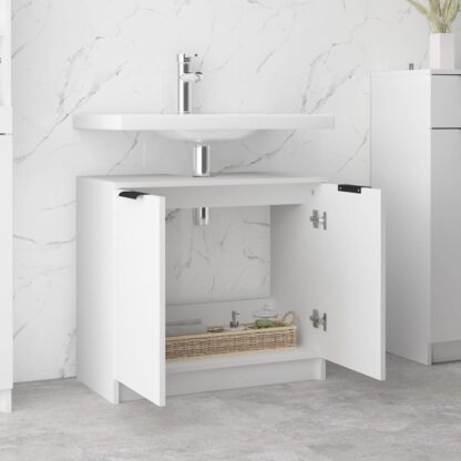 Badschrank Weiß 64,5x33,5x59 cm Holzwerkstoff - Image 4