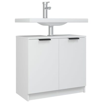 Badschrank Weiß 64,5x33,5x59 cm Holzwerkstoff - Image 5