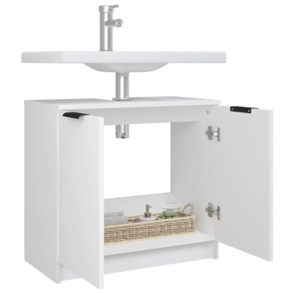 Badschrank Weiß 64,5x33,5x59 cm Holzwerkstoff - Image 6