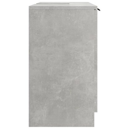 Badschrank Betongrau 64,5x33,5x59 cm Holzwerkstoff - Image 8