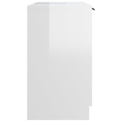 Badschrank Hochglanz-Weiß 64,5x33,5x59 cm Holzwerkstoff - Image 8