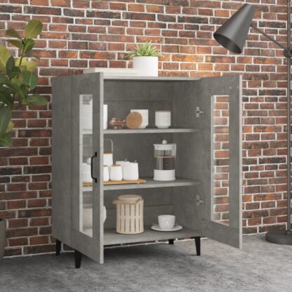 Sideboard Betongrau 69,5x34x90 cm Holzwerkstoff - Image 3