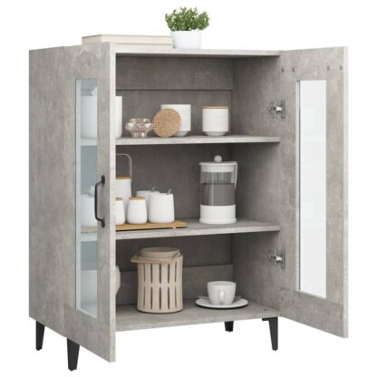 Sideboard Betongrau 69,5x34x90 cm Holzwerkstoff - Image 5