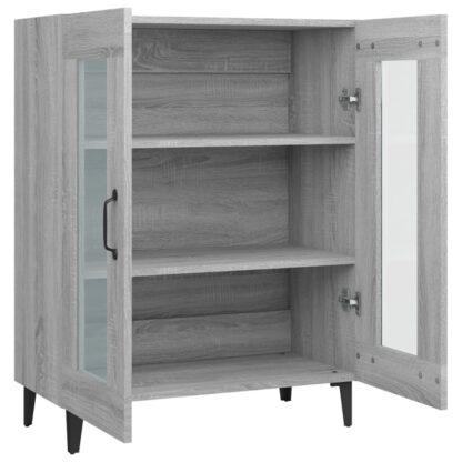 Sideboard Grau Sonoma 69,5x34x90 cm Holzwerkstoff - Image 7