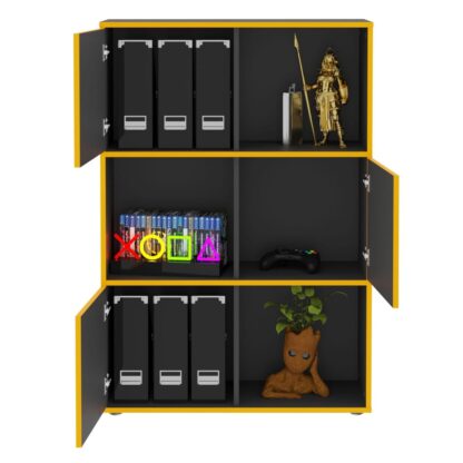 FMD Standregal mit 3 offenen Fächern 68,5x33x99 cm Anthrazit - Image 2