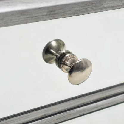 Verspiegelter Nachttisch aus MDF und Glas 34,5x30x50 cm - Image 7