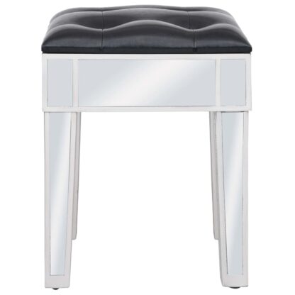 Verspiegelter Schminktisch mit Hocker MDF und Glas - Image 8