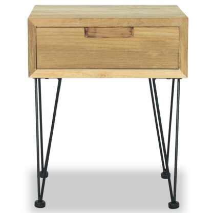 Nachttische 2 Stk. 40x30x50 cm Teak Massivholz - Image 3